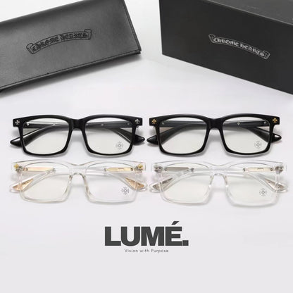 Square-Frame Chrome Hearts Glasses – 4 Colors
