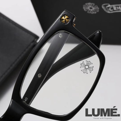 Square-Frame Chrome Hearts Glasses – 4 Colors