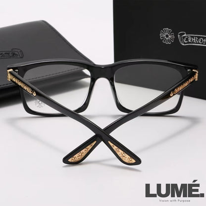 Square-Frame Chrome Hearts Glasses – 4 Colors