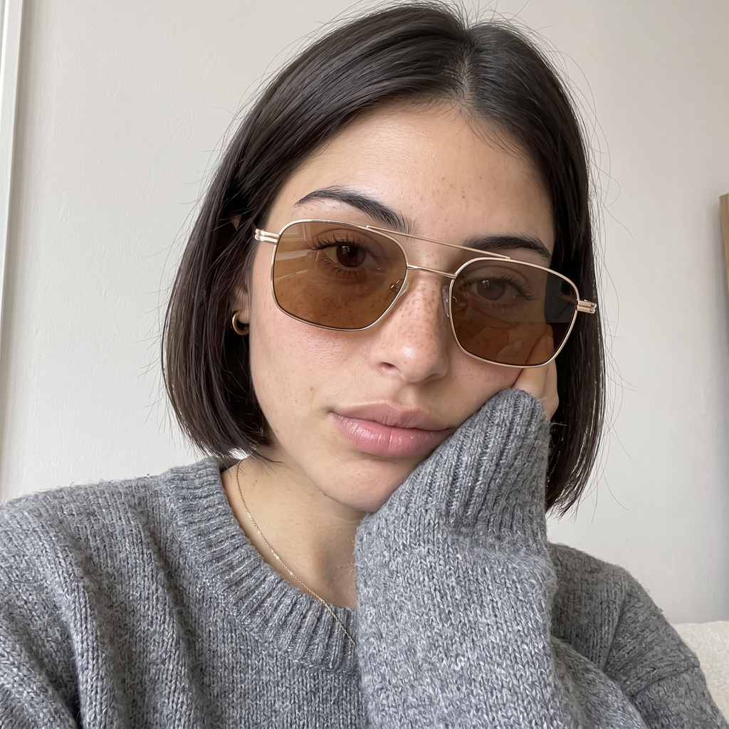 Lumen champagne/brown on face