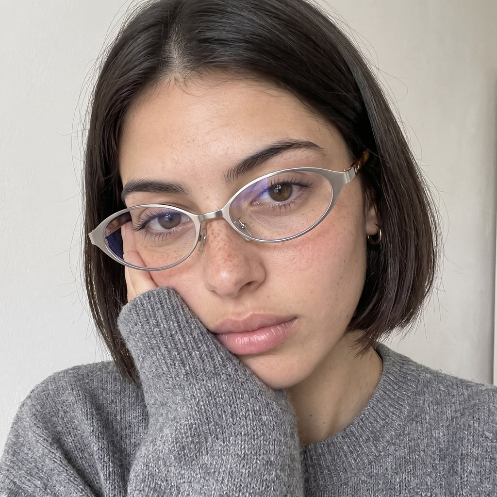 Tempo Silver Tortoise / Transparent on face
